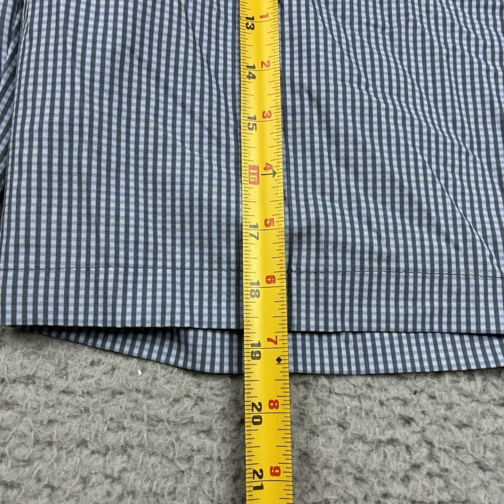 Adidas Ultimate365 Golf Shorts Men's 32 Blue Gray Gingham Woven Tech NEW